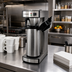 Thumbnail image #2 for Omcan USA Single Brewer Manual Pourover Airpot Coffee Maker with 2 Liter Air Pot, Stainless Steel, 120V