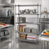 Thumbnail image #2 for Eagle Group Valu-Master Quad-Adjust Stationary 4-Tier Wire Shelving Starter Unit, 72 x 18 x 74 Inches, Pewter Gray Epoxy