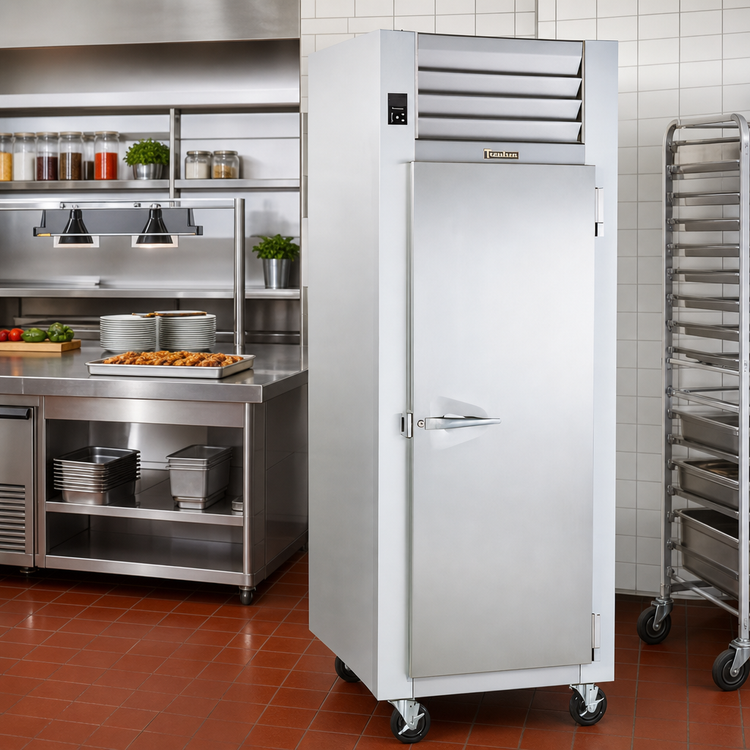 Product image #2 for Traulsen Spec-Line R Series 1-Section Reach-In Hot Food Holding Cabinet with Half-Height Solid Doors, Standard Depth