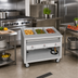 Thumbnail image #2 for Thurmaduke TEHF-46PG Mobile Hot Food Unit with 3 Sealed Wells, Paint Grip Steel Body