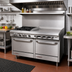 Thumbnail image #2 for Southbend S-Series 60-Inch Gas Restaurant Range with 4 Open Burners, 36-Inch Griddle, Convection Oven, and Cabinet Base