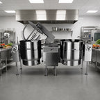 Thumbnail image #2 for Crown ELTM-100-2 Twin 100 Gallon Electric Tilting Mixer Kettles