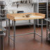 Thumbnail image #2 for Eagle Group 72-Inch x 30-Inch Baker's Top Work Table with 1-3/4-Inch Hardwood Top, 4-Inch Splash, and Galvanized Tubular Base