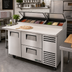 Thumbnail image #2 for True 60-Inch Pizza Prep Table with 1 Door, 2 Drawers and Alternate Top