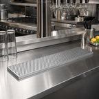 Thumbnail image #2 for Krowne KDT-8X33S 33 x 8 Inch Brushed Stainless Steel Beverage Station Drip Tray