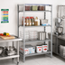Thumbnail image #3 for Cambro Camshelving Premium 42-Inch Wide x 18-Inch Deep x 64-Inch High Stationary Add-On Shelving Unit, 4-Tier, 3 Vented + 1 Solid Shelves