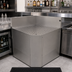 Thumbnail image #2 for Glastender CIWB-75 Underbar Inside Wedge Corner Drainboard, 75° Angle, 24-Inch Deep, Stainless Steel, No Legs