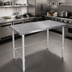 Thumbnail image #2 for John Boos Stallion 72-Inch x 30-Inch Stainless Steel Flat Top Work Table with Galvanized Base