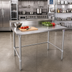 Thumbnail image #2 for John Boos Stallion 60-Inch x 30-Inch Stainless Steel Work Table with 5-Inch Backsplash