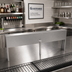 Thumbnail image #2 for Glastender 34-Inch Single Stainless Steel Speed Rail Locking Cover