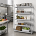 Thumbnail image #2 for Eagle Group 5-Tier Add-On Wire Shelving Unit with QuadTruss Shelves, 48 x 24 x 86 Inches, Stainless Steel Finish