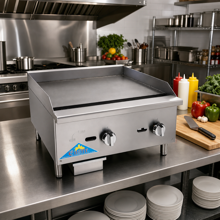 Product image #2 for Comstock-Castle CCEGG48 48-Inch Countertop Gas Griddle with Manual Controls