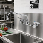 Thumbnail image #2 for Serv-Ware WF16-CWP Commercial Wall-Mount Faucet, 8-Inch Centers, 16-Inch Swing/Swivel Spout