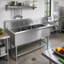 Thumbnail image #2 for John Boos Pro-Bowl 3-Compartment Sink with 18-Inch Right Drainboard, 70-3/16 Inch x 25-1/2 Inch, 14 Gauge Stainless Steel