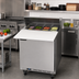 Thumbnail image #3 for Beverage-Air SPE27HC-C 27-Inch One-Section 1-Door Sandwich Prep Table Refrigerator with 17-Inch Cutting Board, 6.76 Cu. Ft.