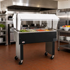 Thumbnail image #2 for Eagle Group Service Mate BPCP-4 Portable Ice-Cooled Buffet Cold Pan Unit, 4-Pan, 63-1/2-Inch, Stainless Steel Top