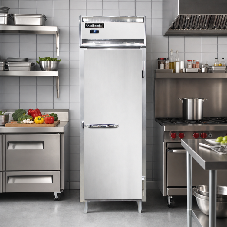 Product image #2 for Continental Refrigerator Designer Line D1FESNSS One-Section Wide Reach-In Freezer - Shallow Depth