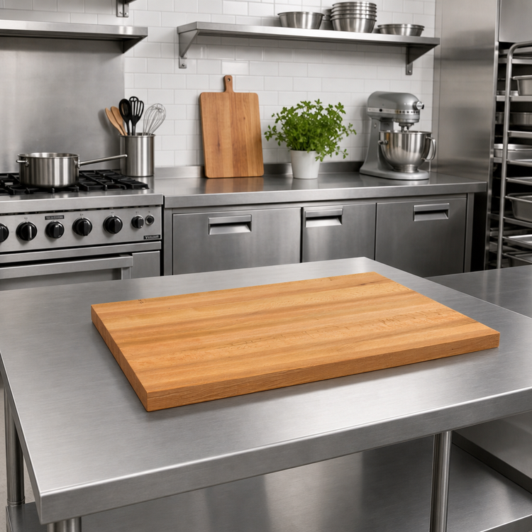 Product image #2 for Appalachian Red Oak Edge Grain Kitchen Countertop, 18 x 25 x 1-1/2 Inch Thick, Varnique Finish