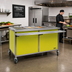 Thumbnail image #2 for Director's Choice DCS5-HCFU-C Mobile 5-Well Hot/Cold Dual Operation Food Table