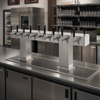 Thumbnail image #2 for Perlick Corporation 4006-12BX12BPC Back-to-Back Bridge Tee Countertop Glycol-Cooled Draft Beer Tower, 24 Faucets, Polished Chrome