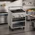 Thumbnail image #2 for Bakers Pride Dante Series F-48RS-R 48-Inch Floor Model Gas Radiant Charbroiler with Open Cabinet Base
