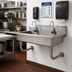 Thumbnail image #2 for Advance Tabco Multiwash Multi-Station Wall-Mounted Hand Sink with 2 Electronic Faucets
