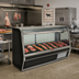 Thumbnail image #2 for Howard-McCray 32E Series 74 Inch Curved Glass Single Duty Remote Red Meat Service Case with LED Lighting
