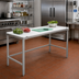 Thumbnail image #2 for Channel Manufacturing CT372 Poly Top Work Table, 72 x 30 x 34 Inches, Open Base
