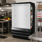 Thumbnail image #2 for Turbo Air SCS-40 Stainless Steel Solid Security Cover for Open Display Merchandiser, Field Installed