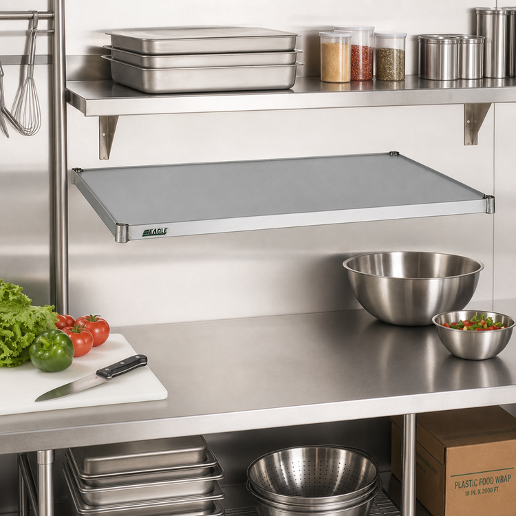 Product image #2 for Eagle Group Solid Galvanized Shelf with Marine Edge, 36 x 24 Inches