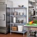 Thumbnail image #2 for Millenia 4-Shelf Stationary Polymer Starter Shelving Unit, 30 x 24 x 86 Inches