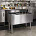 Thumbnail image #2 for CHOICE 36-Inch Underbar Combo Ice Bin/Cocktail Unit with 10-Circuit Cold Plate