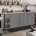 Thumbnail image #2 for Glastender CP1FB84 84-Inch Bar Profile Pass-Thru Front-Serviced Back Bar Cooler