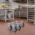 Thumbnail image #2 for Krowne 5-Inch Plate-Mount Casters with Brakes, Set of 6, 6-Inch Raise