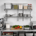 Thumbnail image #2 for WalStor Double Wall-Mounted Modular Wire Shelf Kit, 36 x 18 Inches, Zinc Finish