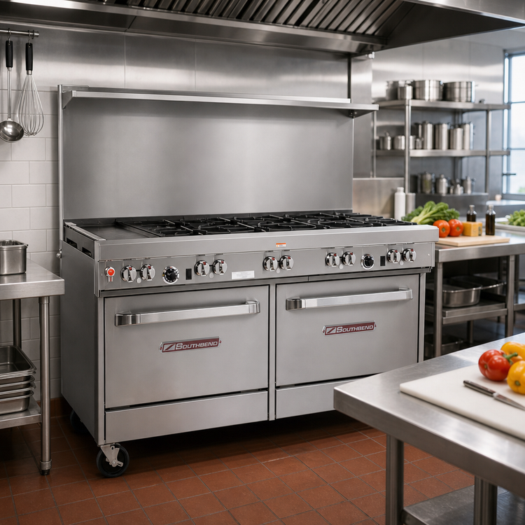 Product image #2 for Southbend Ultimate 60-Inch Commercial Gas Range with 48-Inch Griddle and Dual Convection Ovens