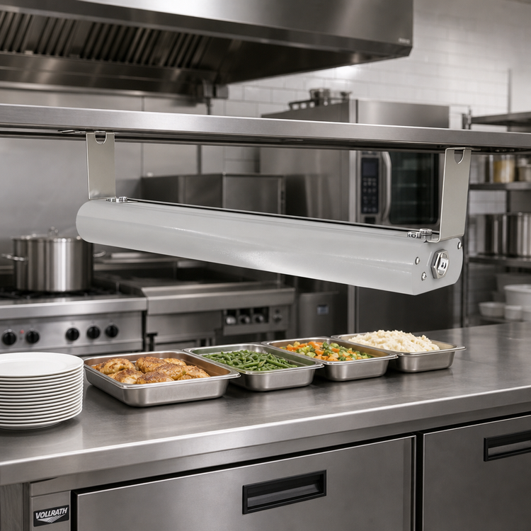 Product image #2 for Vollrath 60-Inch Low Profile Single Unlighted Strip Heat Lamp with Metal Heating Rod