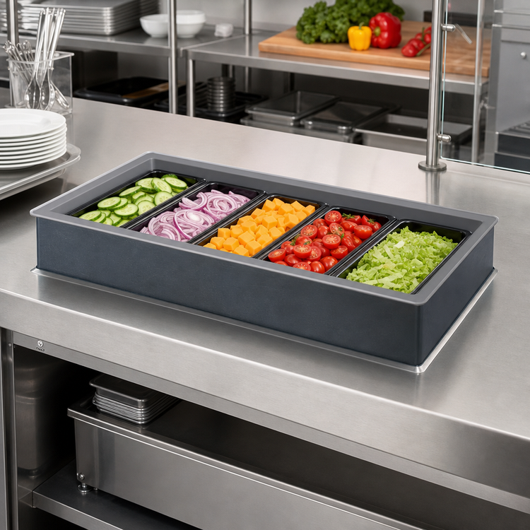 Product image #2 for Vollrath Drop-In Non-Refrigerated 6-Pan Cold Food Pan