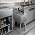 Thumbnail image #2 for Krowne Royal Series 12-Inch x 24-Inch Underbar Speed Station with Dual Glass Rinser Faucets and Dump Sink