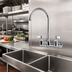 Thumbnail image #2 for Krowne Royal Series Splash-Mounted Pre-Rinse Faucet with 8-Inch Centers and 8-1/2-Inch Gooseneck Spout