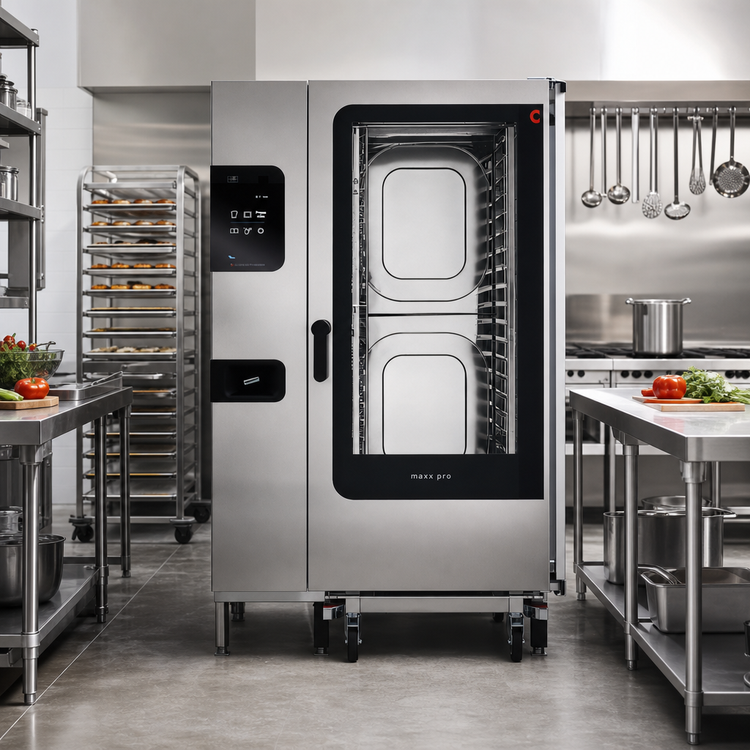 Product image #2 for Convotherm Maxx Pro K-12 20.20 Electric Roll-In Combi Oven/Steamer with (20) Full-Size Sheet Pan Capacity