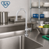 Thumbnail image #2 for T&S Brass Single Pantry Deck Mount Faucet with 5 3/4-Inch Gooseneck, 1.5 GPM Aerator, Quarter-Turn Eterna Cartridge