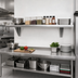 Thumbnail image #2 for Advance Tabco 120 Inch x 18 Inch Stainless Steel Wall-Mounted Shelf, 16 Gauge, Satin Finish