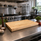 Thumbnail image #2 for John Boos Boos Block KCT-BL3625-O 36 x 25-Inch Northern Hard Rock Maple Kitchen Countertop, Blended Edge Grain, 1-1/2-Inch Thick, Oil Finish