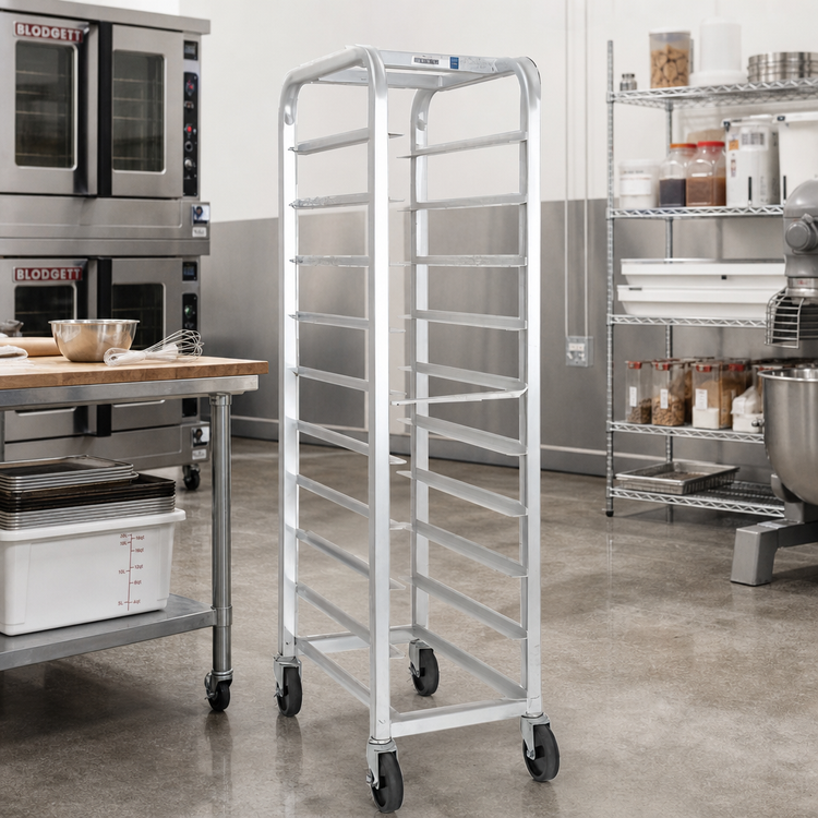 Product image #3 for Channel Lifetime Tough Extra Heavy-Duty Aluminum End-Load Platter Rack, 12-Platter Capacity