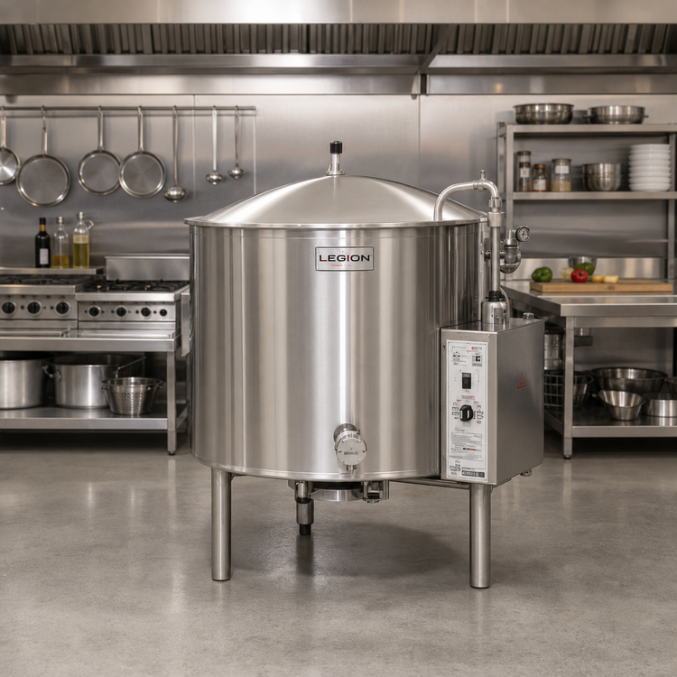 Product image #2 for Legion Low-Rim 30-Gallon Full-Jacketed Self-Contained Gas Kettle