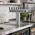 Thumbnail image #2 for Winged Tee Draft Tower, Countertop, Glycol-Cooled, 8 Faucet, Polished Chrome