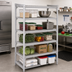 Thumbnail image #3 for Cambro Camshelving Premium 5-Shelf Stationary Starter Unit, 21 x 60 x 72 Inches, Vented, Speckled Gray