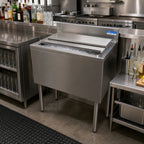 Thumbnail image #3 for BK Resources UB4-18-IBCP48-7 Underbar Insulated Ice Bin with 7-Circuit Cold Plate, 140 lb Capacity, 48-Inch Wide, Stainless Steel