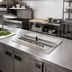 Thumbnail image #3 for John Boos 34-Inch x 20-Inch Drop-In Stainless Steel Ice Bin with 10-Circuit Cold Plate, Sliding Lid, and Drain